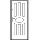 Vnútorné vchodové dvere Centurion Bazalt B4/A