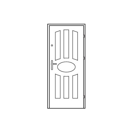 Bezpečnostné vchodové dvere Centurion Bazalt B4/C