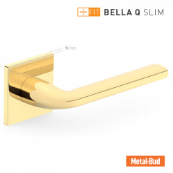 Kľučka BELLA Q SLIM, Premium, Mosadz PVD Metal Bud